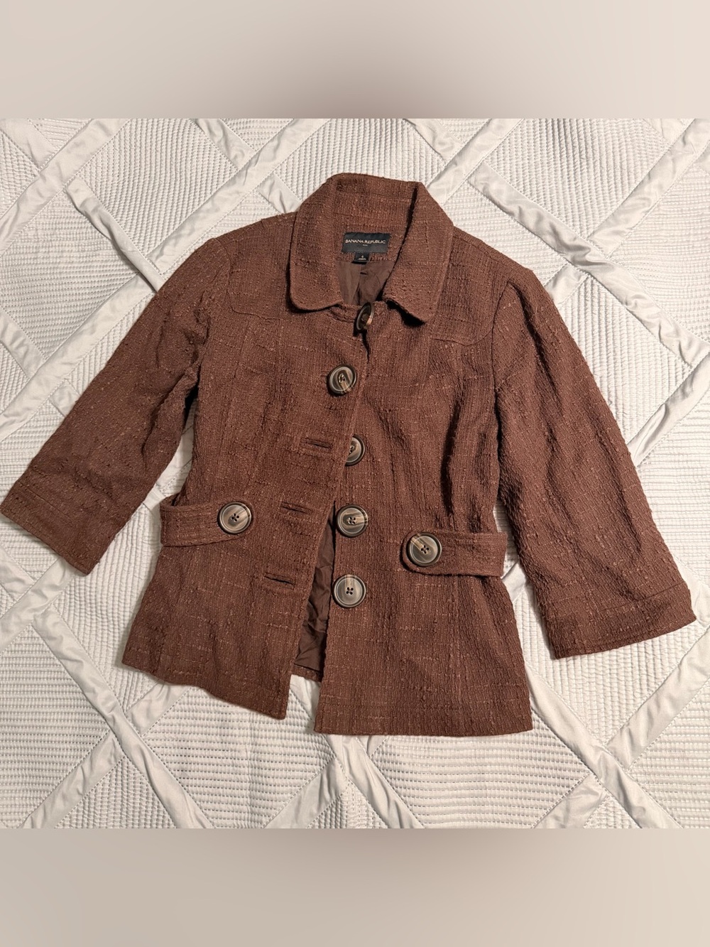 Banana Republic Women's Brown Blazer Jacket Top, Size 6 | Preowned | G1